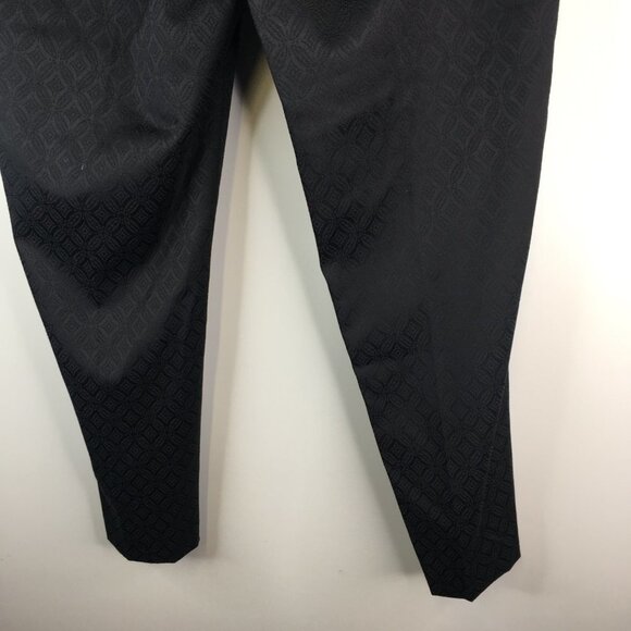 Laundry by Shelli Segal Black Trouser Print Dress Pants Size 14 - Picture 8 of 10